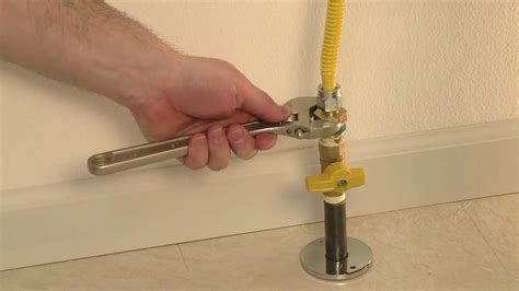 gas stove shut off valve location